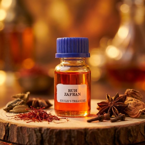 ruh zafran perfume oil get from Kholzi's treasure